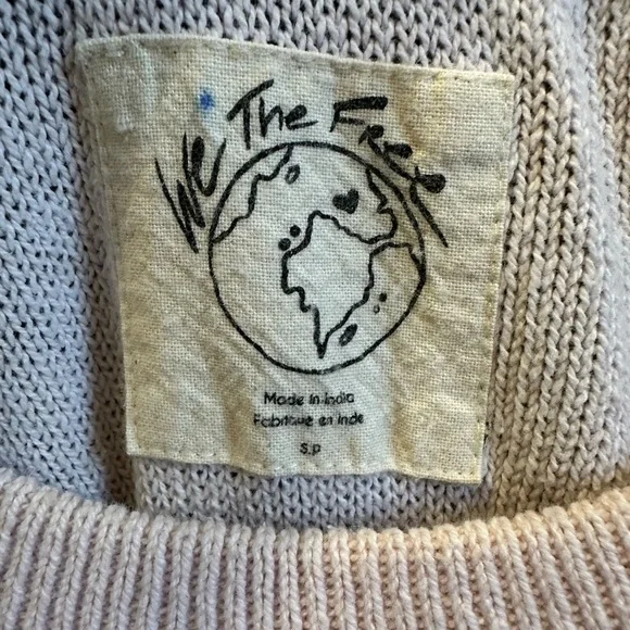 We The Free Sweater | Light Pink | Oversized Small | Free People - Picture 4 of 6